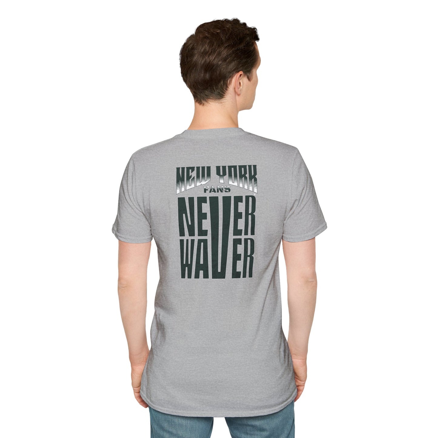 New York Fans Never Waver Unisex Softstyle T-Shirt