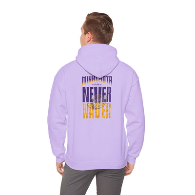 Minnesota Fans Never Waver w Leopard Football Unisex Heavy Blend™ Hoodie