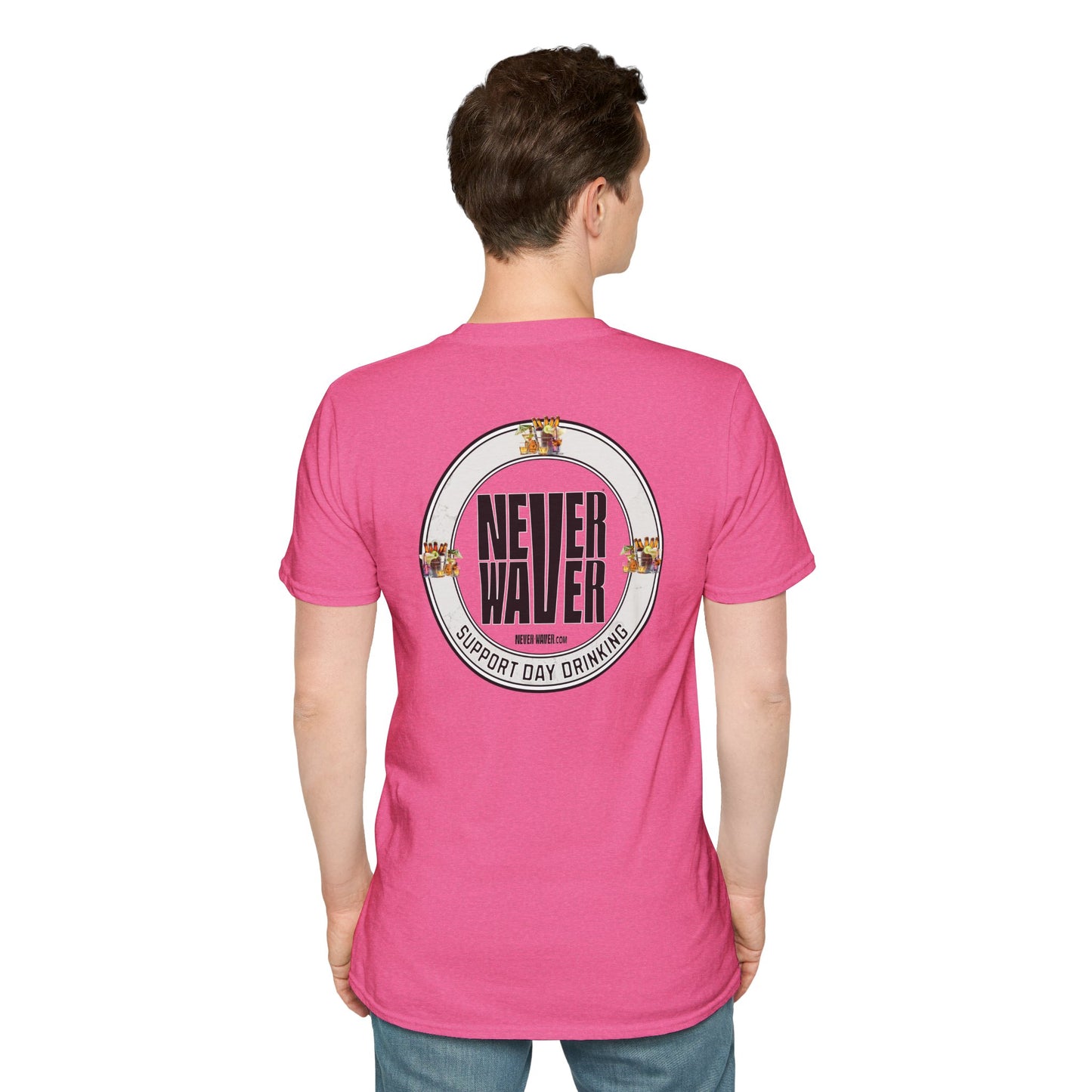 Support Day Drinking Never Waver  Unisex Soft style T-Shirt