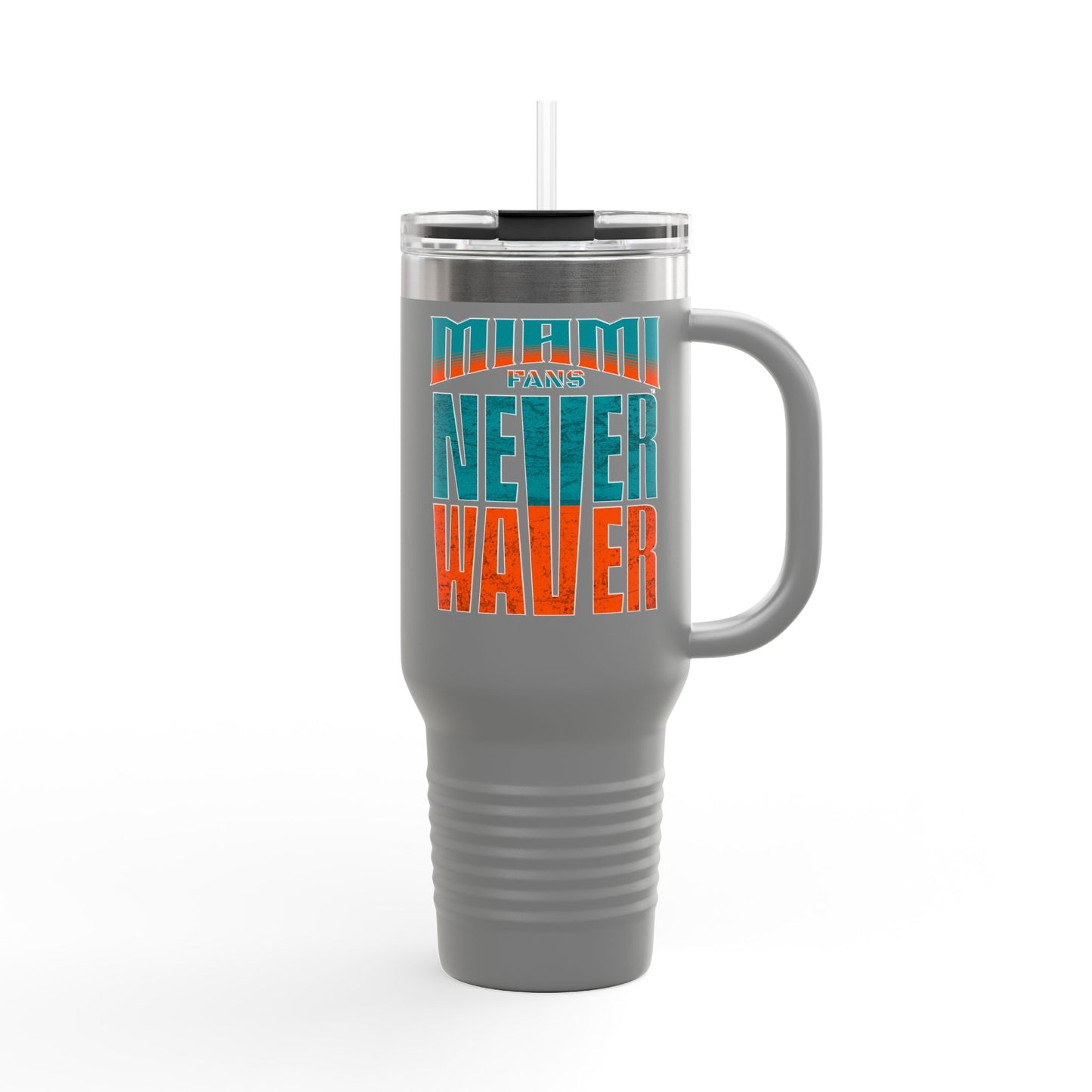 Miami Fans Never Waver Insulated Travel Mug, 40oz