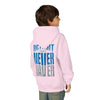 Detroit Fans Never Waver Youth Heavy Blend Hooded Sweatshirt