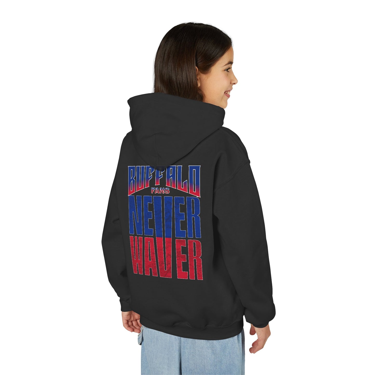 Buffalo Fans Never Waver Youth Sweatshirt / Hoodie