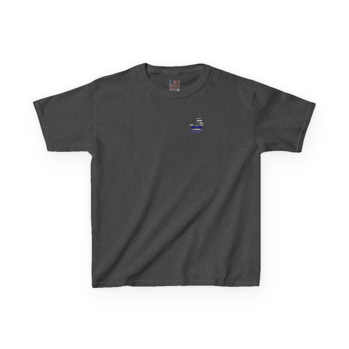 Never Waver Always Back The Blue   Kids Heavy Cotton™ Tee