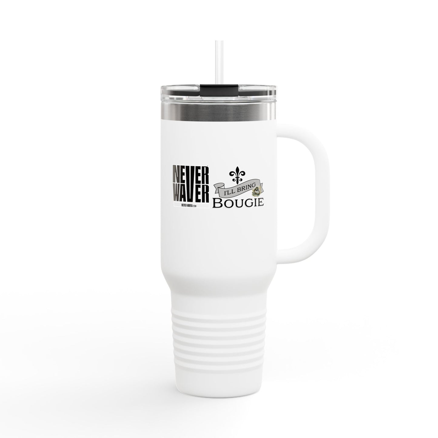 Never Waver I'll Bring The Bougie Insulated Travel Mug, 40oz