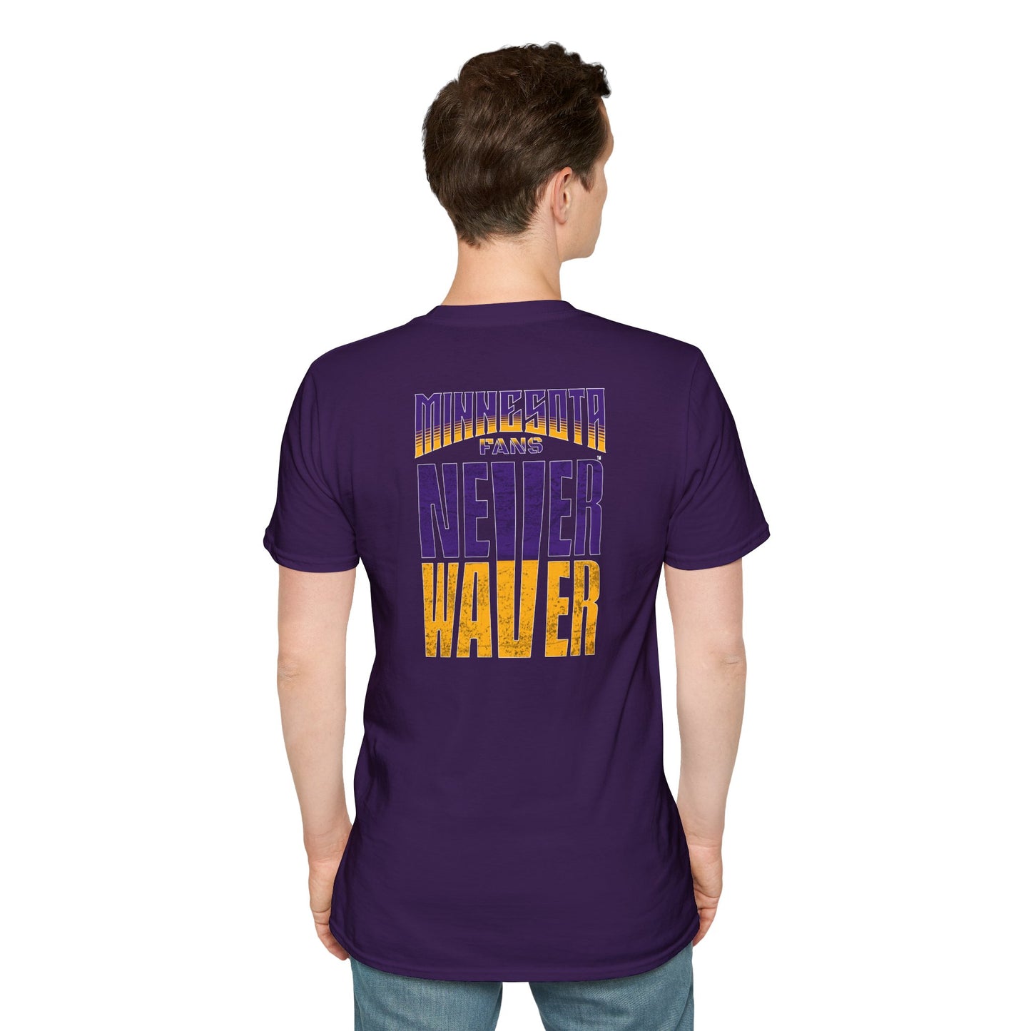 Minnesota Fans Never Waver Unisex Softstyle T-Shirt