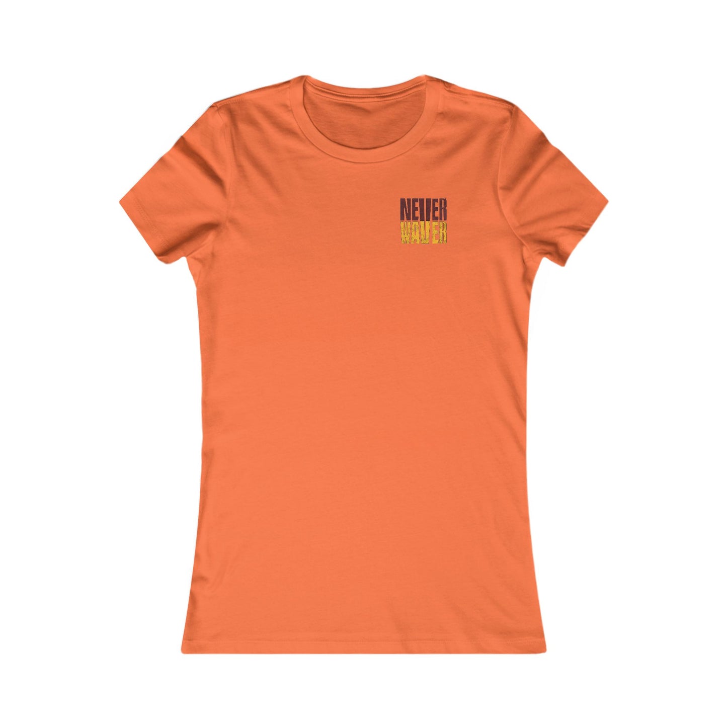 Washington Fans Never Waver W-Leopard Football Women's Favorite Tee