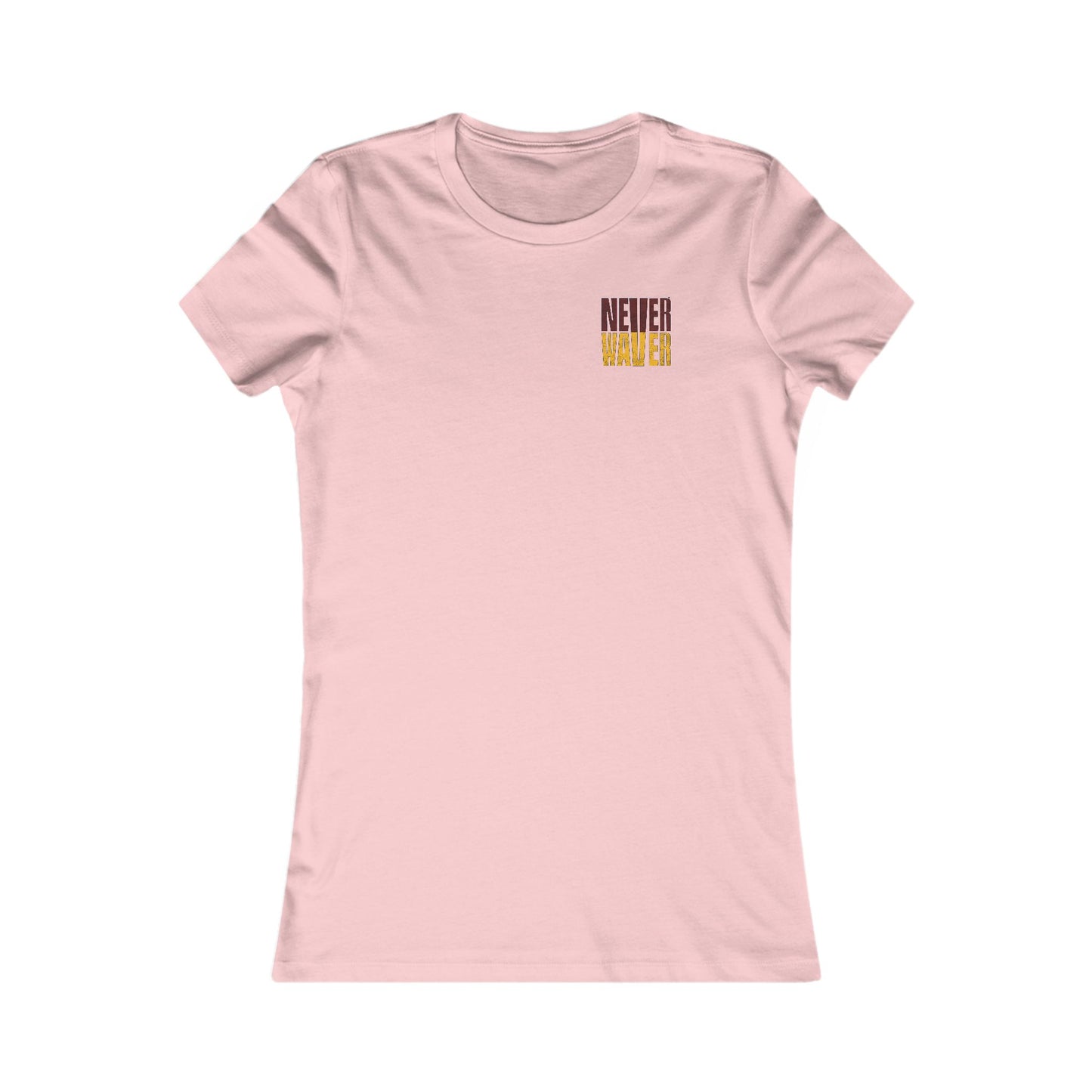 Washington Fans Never Waver W-Leopard Football Women's Favorite Tee