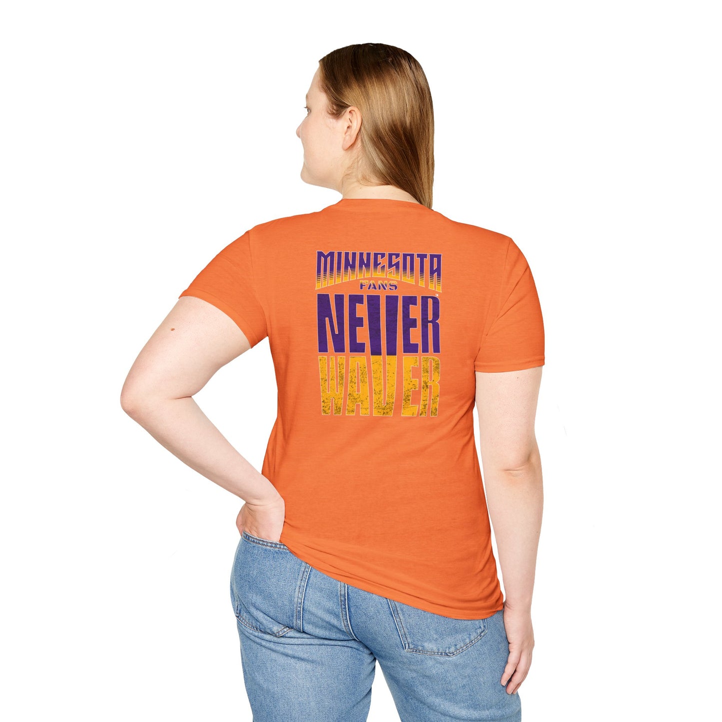 Minnesota Fans Never Waver Unisex Softstyle T-Shirt