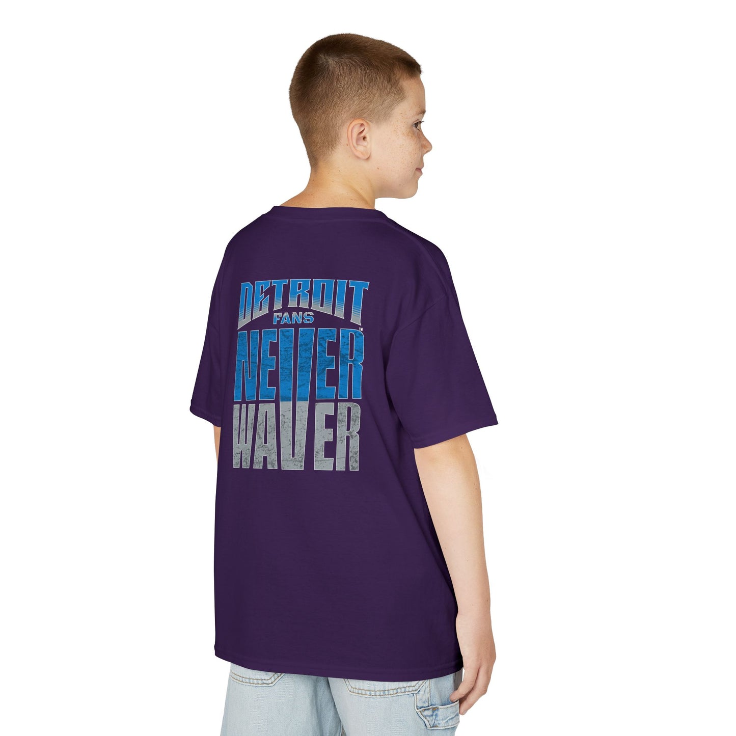 Detroit Fans Never Waver Kids Heavy Cotton™ Tee
