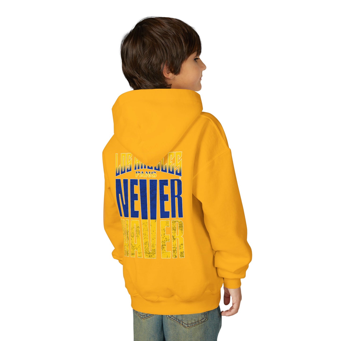 Los Angeles  Fans Never Waver Youth Heavy Blend Hooded Sweatshirt