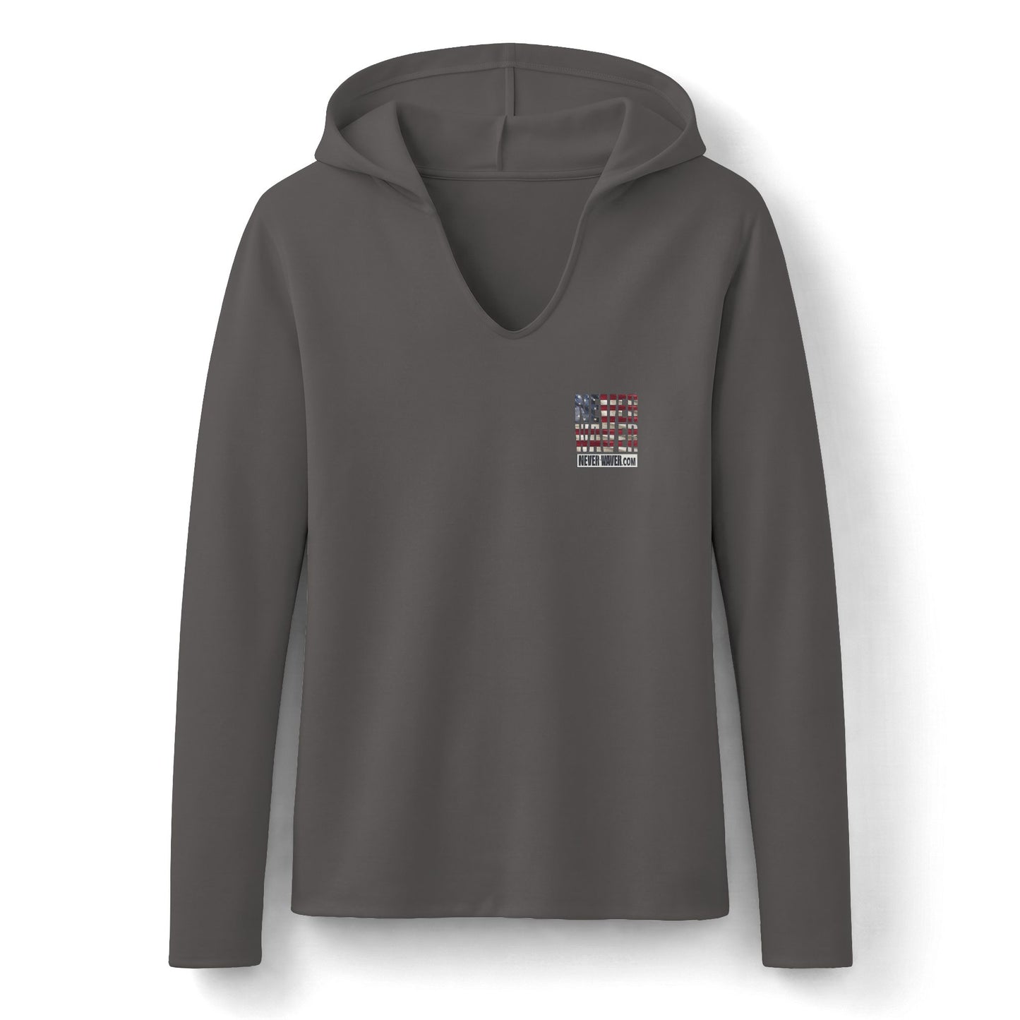 Never Waver Definition Hoodie — Stand By Your Word Back Graphic Womens