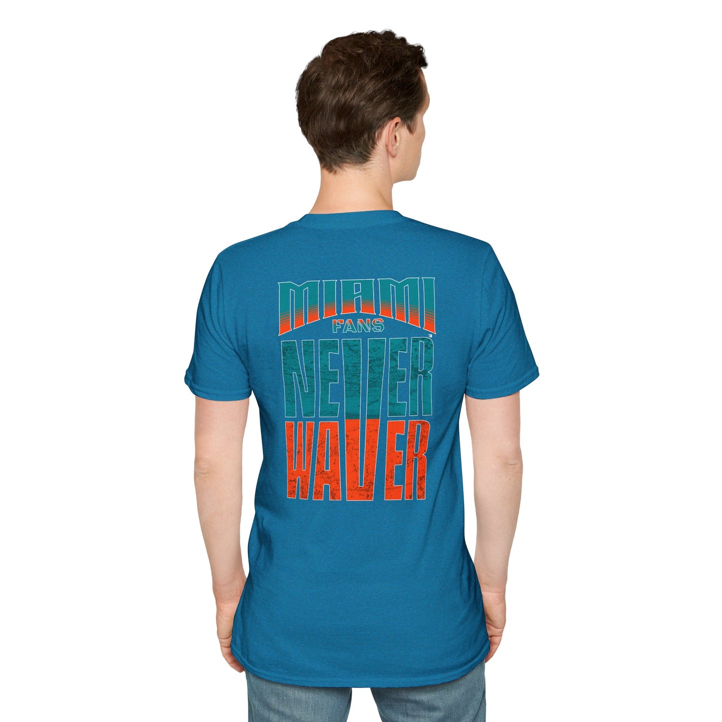 Miami Fans Never Waver Unisex Softstyle T-Shirt