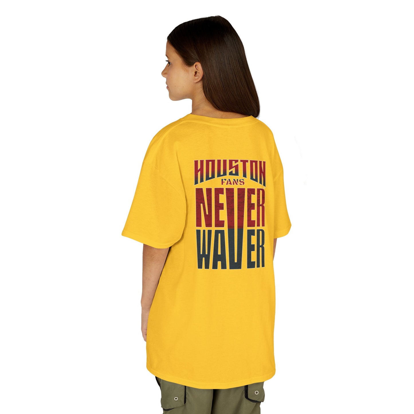 Houston Fans Never Waver Kids Heavy Cotton™ Tee