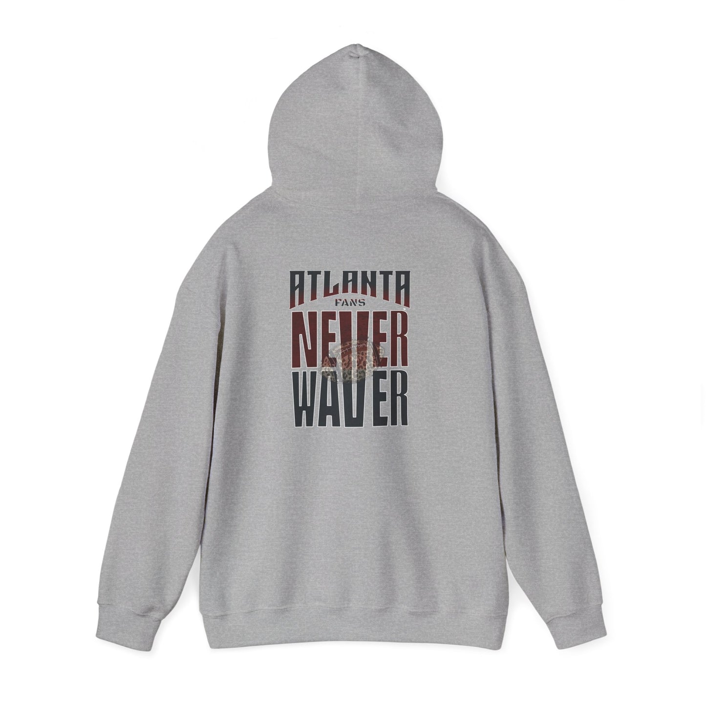 Atlanta Fans Never Waver Leopard Football Sweatshirt Unisex Heavy Blend™ Hoodie