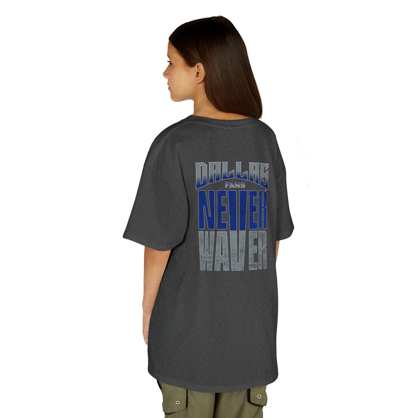 Dallas Fans Never Waver Kids Heavy Cotton™ Tee