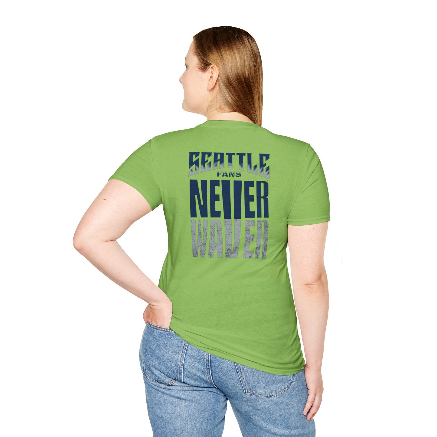 Seattle Fans Never Waver Unisex Softstyle T-Shirt