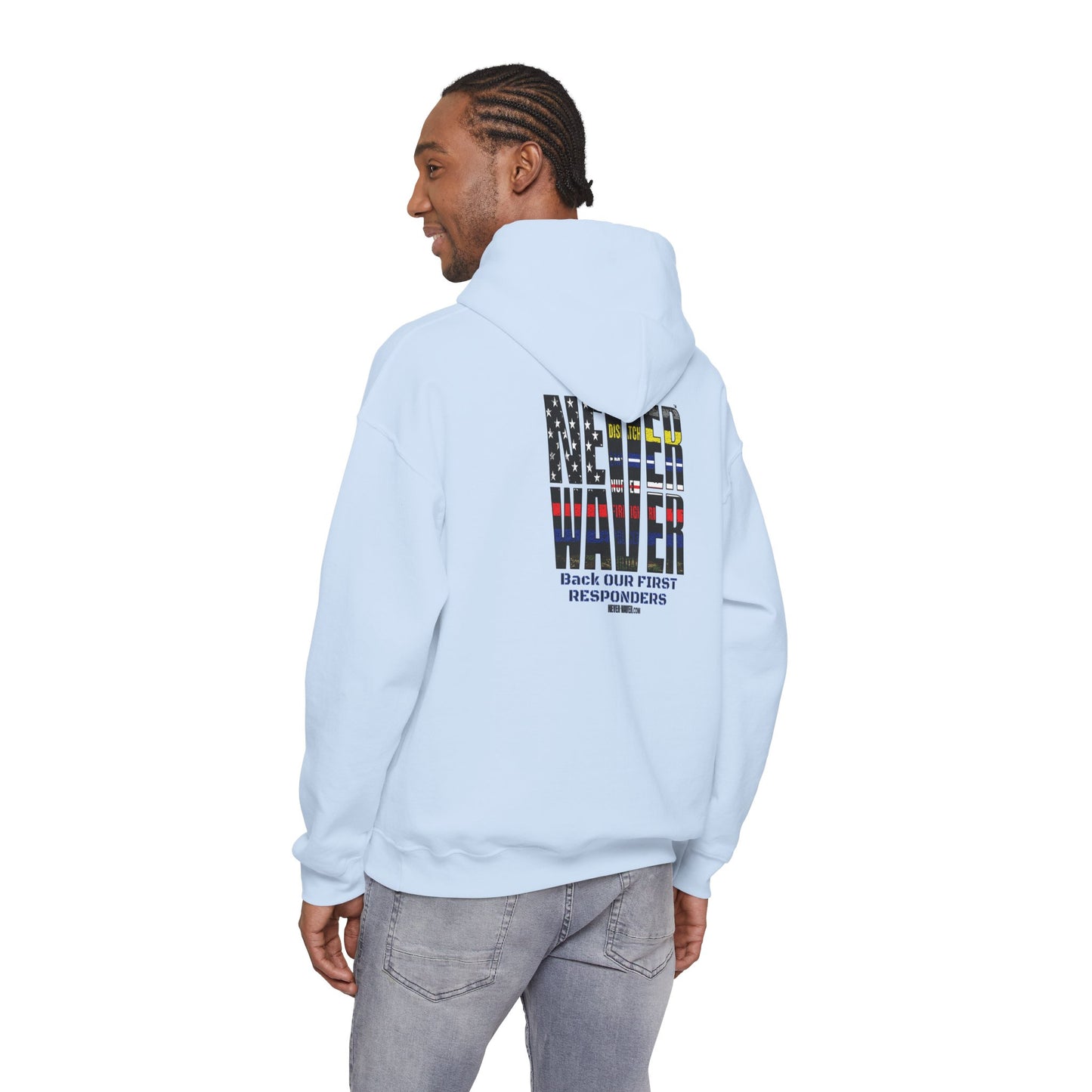 Never Waver Always Back Our First Responders Hoodie