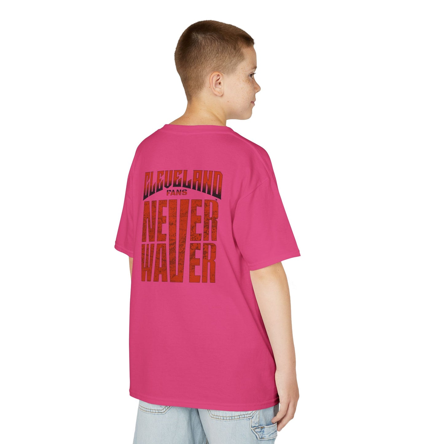Cleveland Fans Never Waver Kids Heavy Cotton™ Tee