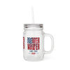 Never Waver Like This Mom Mason Jar with Straw - Perfect Gift for Mother's Day or Independence Day
