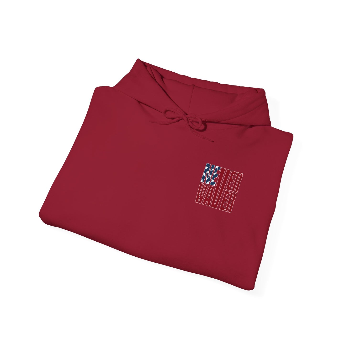 'New York Fans Never Waver' American Flag Design Unisex Heavy Blend™ Hoodie