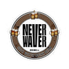 Never Waver Save Water Drink Beer Kiss-Cut Stickers - Fun and Quirky Drink Decor