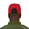 Never Waver Embroidered Square Script Snapback Hat — Bold Monochrome Streetwear