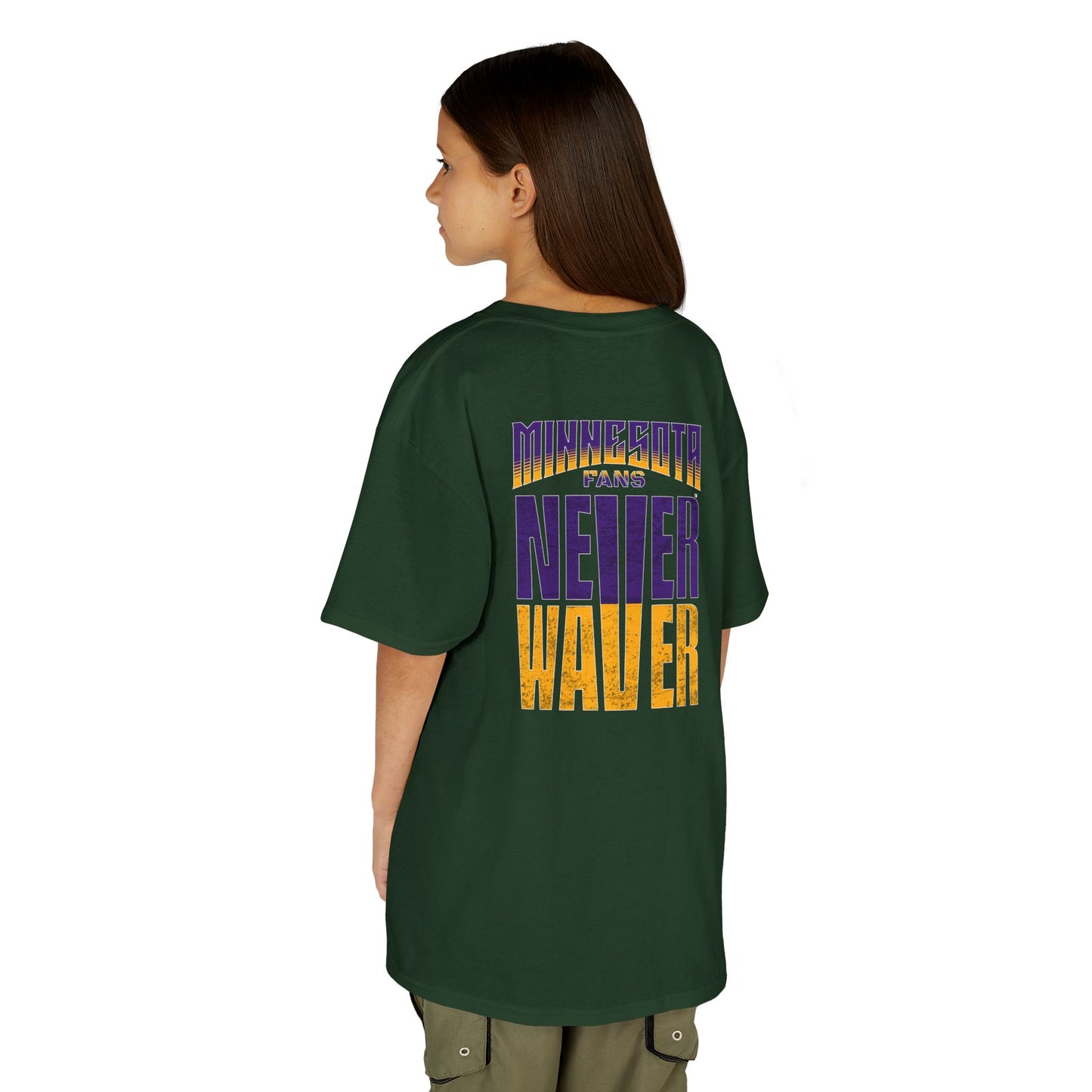 Minnesota Fans Never Waver Kids Heavy Cotton™ Tee