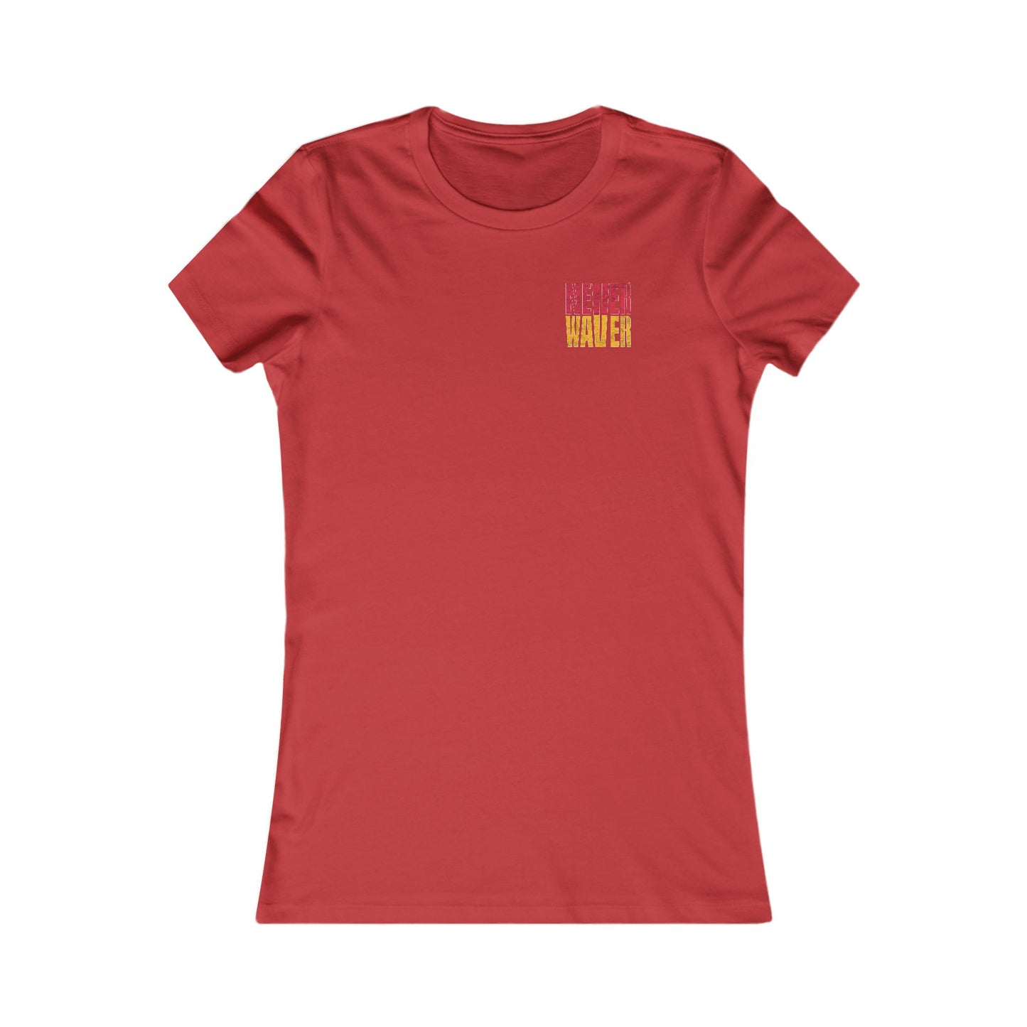 Kansas Fans Never Waver W-Leopard Football Women's Favorite Tee
