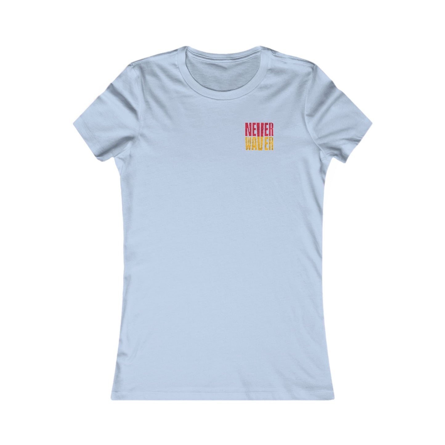 Kansas Fans Never Waver W-Leopard Football Women's Favorite Tee