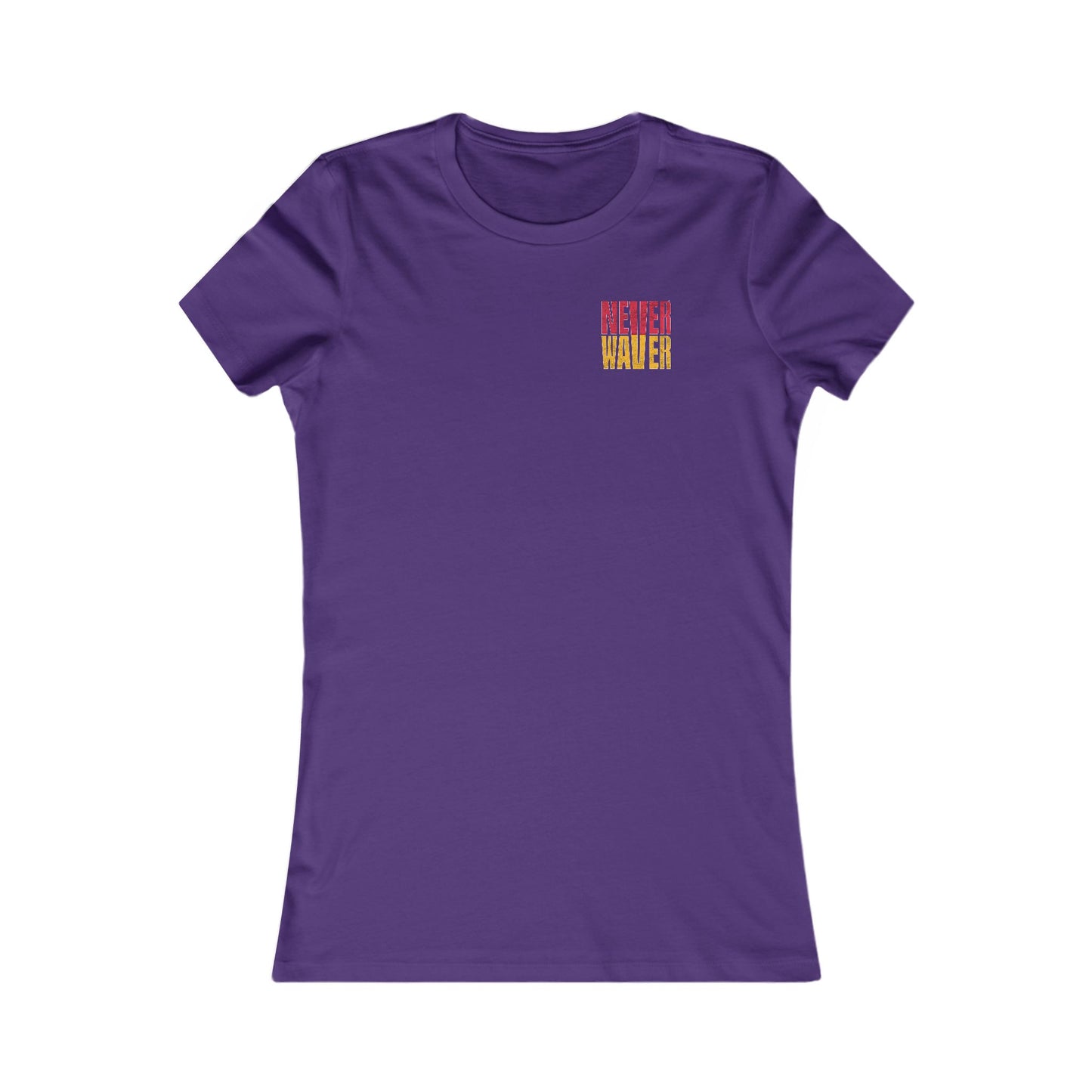 Kansas Fans Never Waver W-Leopard Football Women's Favorite Tee