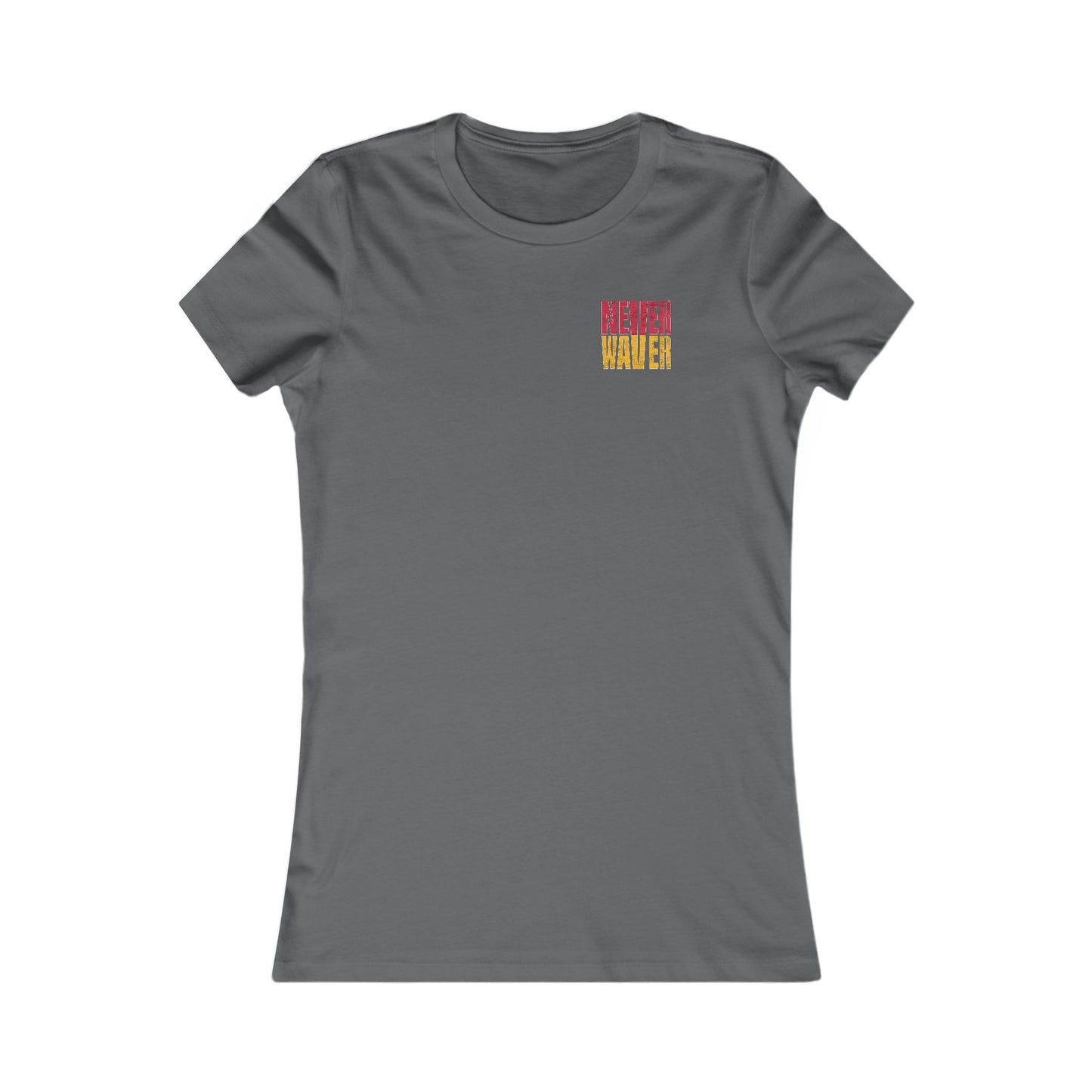 Kansas Fans Never Waver W-Leopard Football Women's Favorite Tee