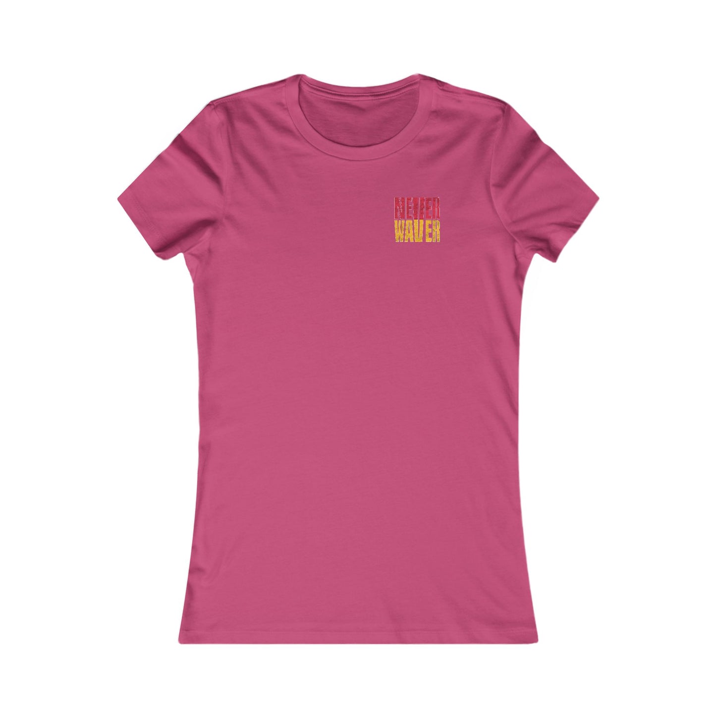 Kansas Fans Never Waver W-Leopard Football Women's Favorite Tee