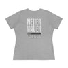Never Waver” Jesus bold, eye-catching design that reflects a steadfast faith and confidence in Christ. Women's Cotton Tee