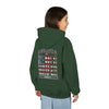 "America Never Waver " Motivational Sweatshirt Youth Heavy Blend Hoodie