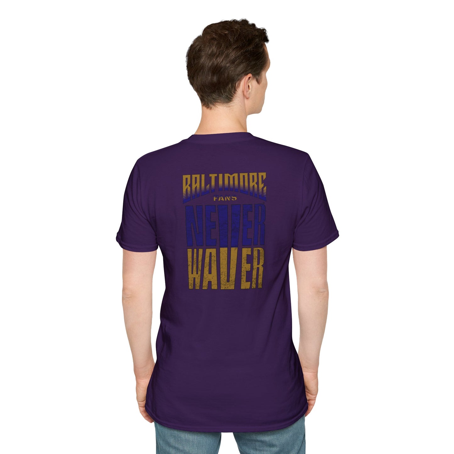 Baltimore Fans Never Waver Unisex Softstyle T-Shirt