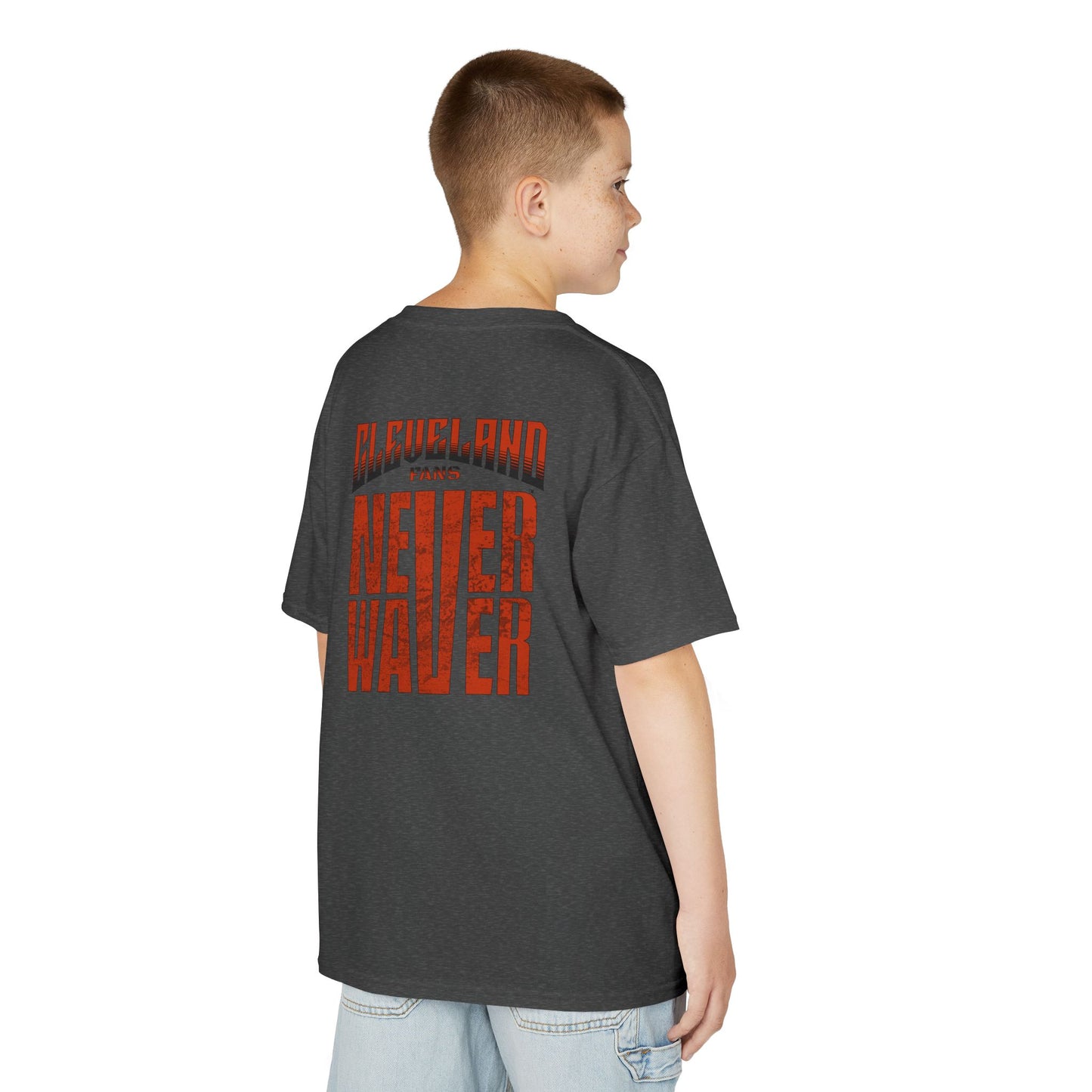 Cleveland Fans Never Waver Kids Heavy Cotton™ Tee