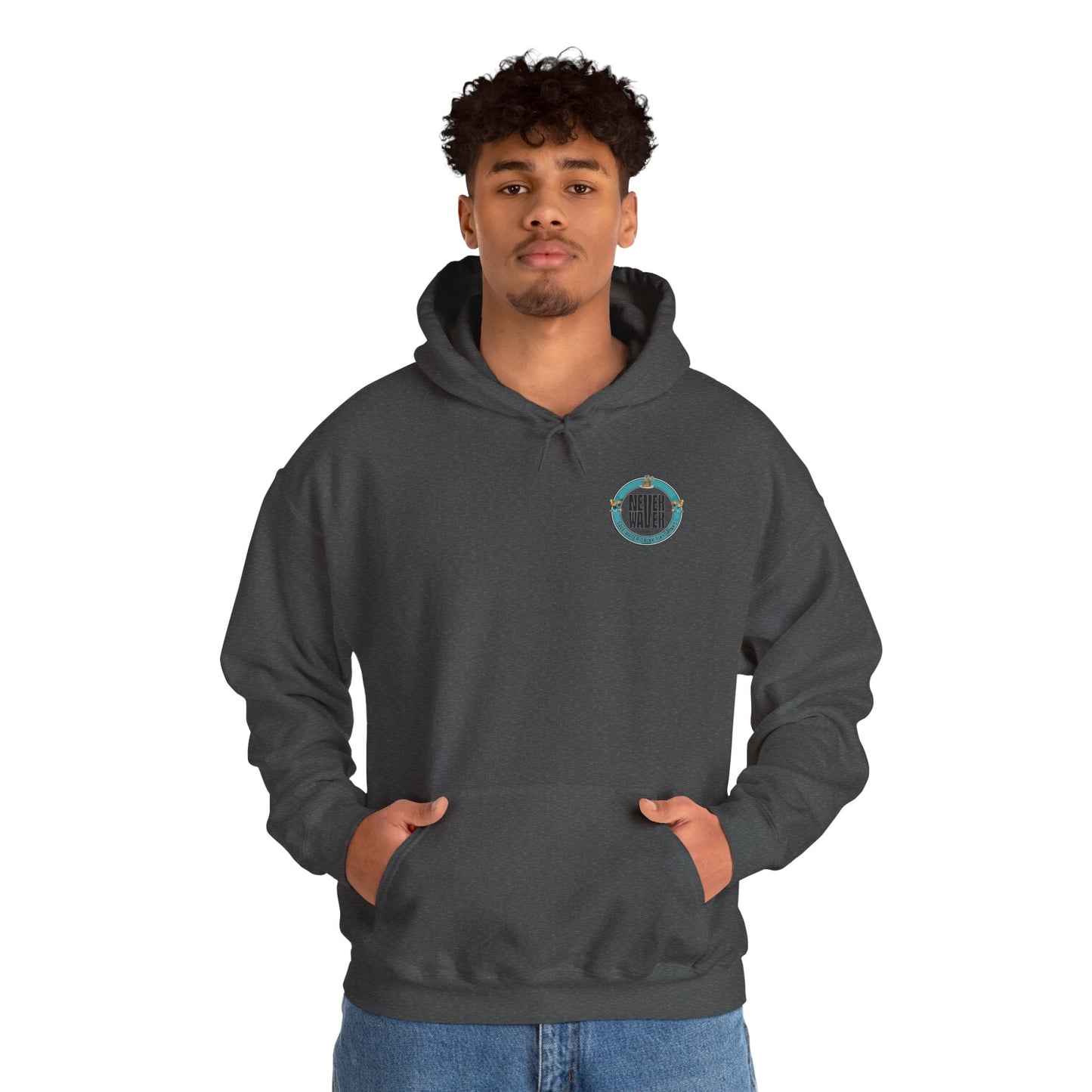 Eco-Friendly Unisex Hoodie: "Never Waver Save Water Drink Tiki Drinks"