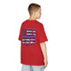 Never Waver Back The Blue Kids Heavy Cotton™ Tee by Printify
