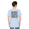 Never Waver” Jesus a bold, eye-catching design that reflects a steadfast faith and confidence in Christ. Unisex Soft style T-Shirt