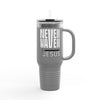 "Never Waver” Jesus Insulated Travel Mug -a bold, eye-catching design that reflects a steadfast faith and confidence in Christ. " - 40oz Sporty Drinkware
