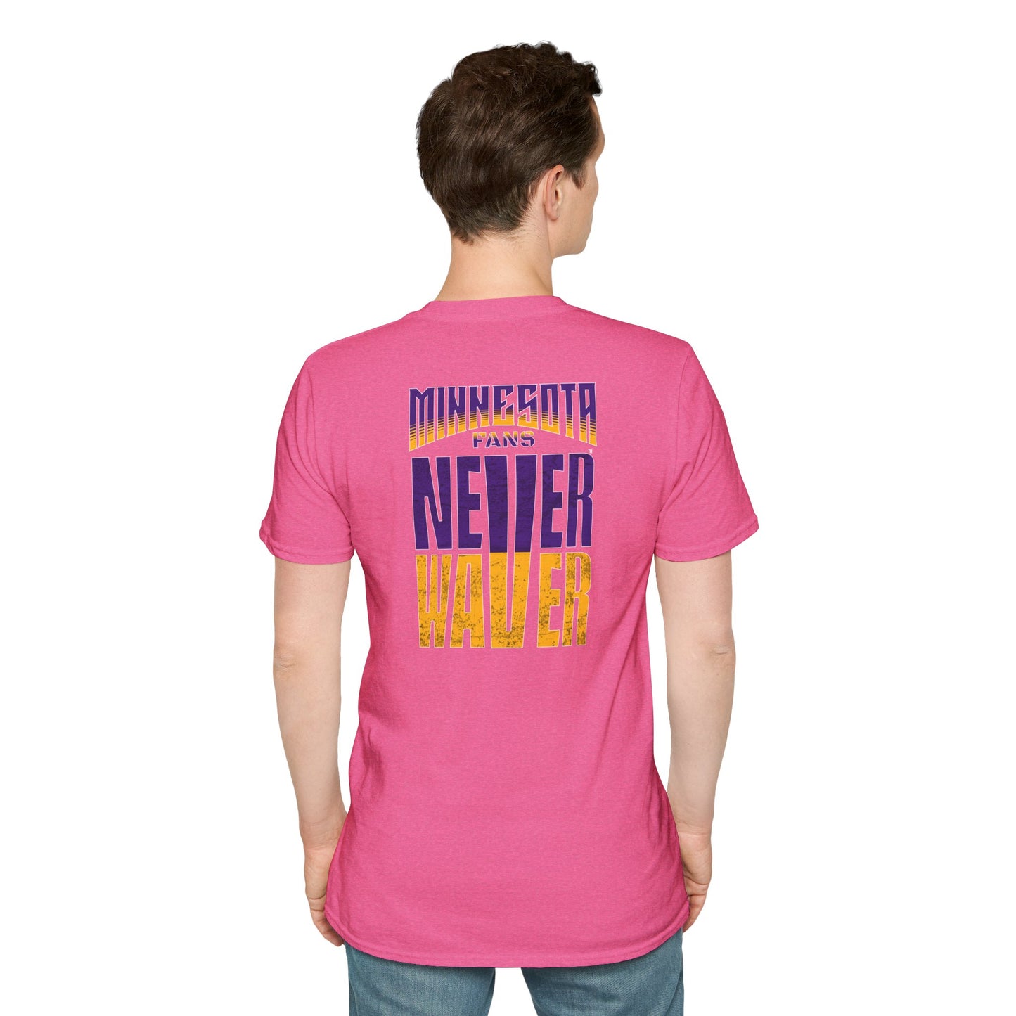 Minnesota Fans Never Waver Unisex Softstyle T-Shirt