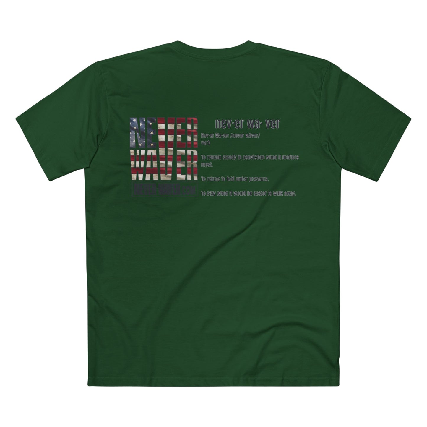 Never Waver Definition Men's Staple Tee