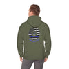 Never Waver Always Back the Blue Hooded Sweatshirt - Unisex Heavy Blend™