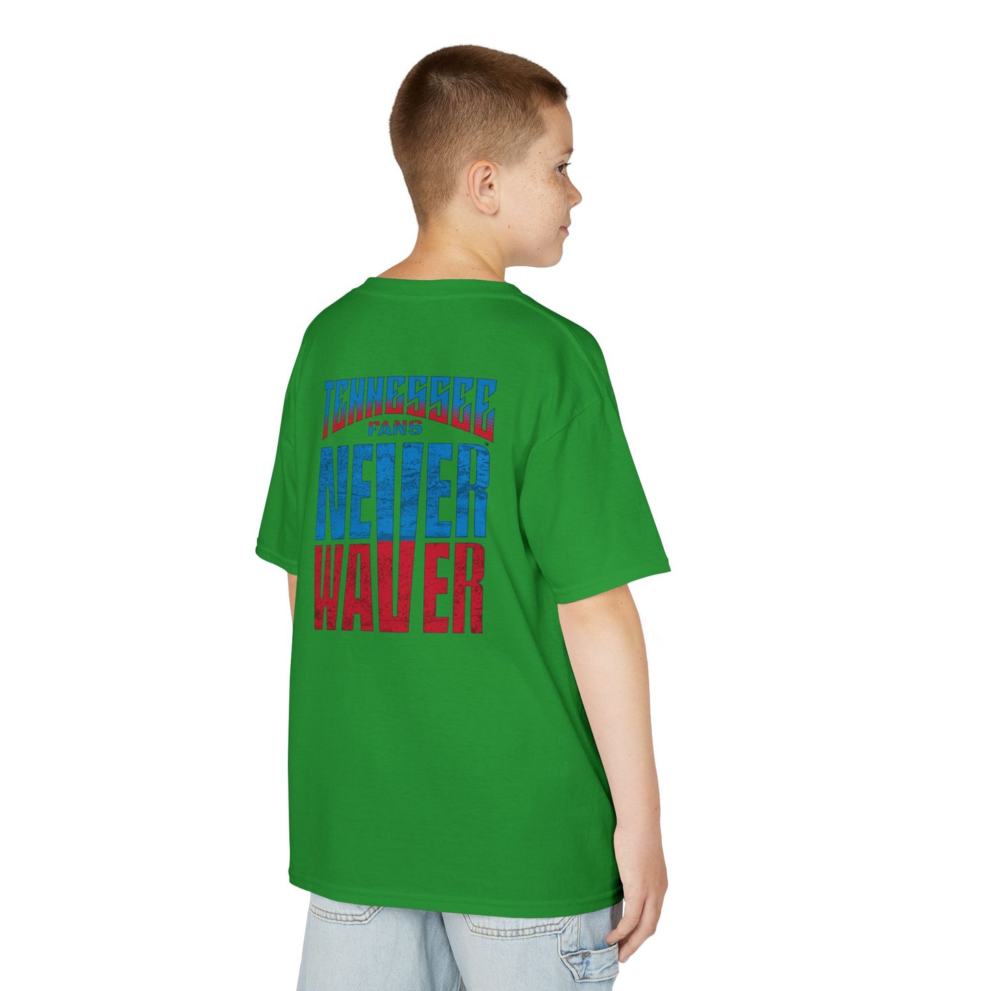 Tennessee Fans Never Waver Kids Heavy Cotton™ Tee