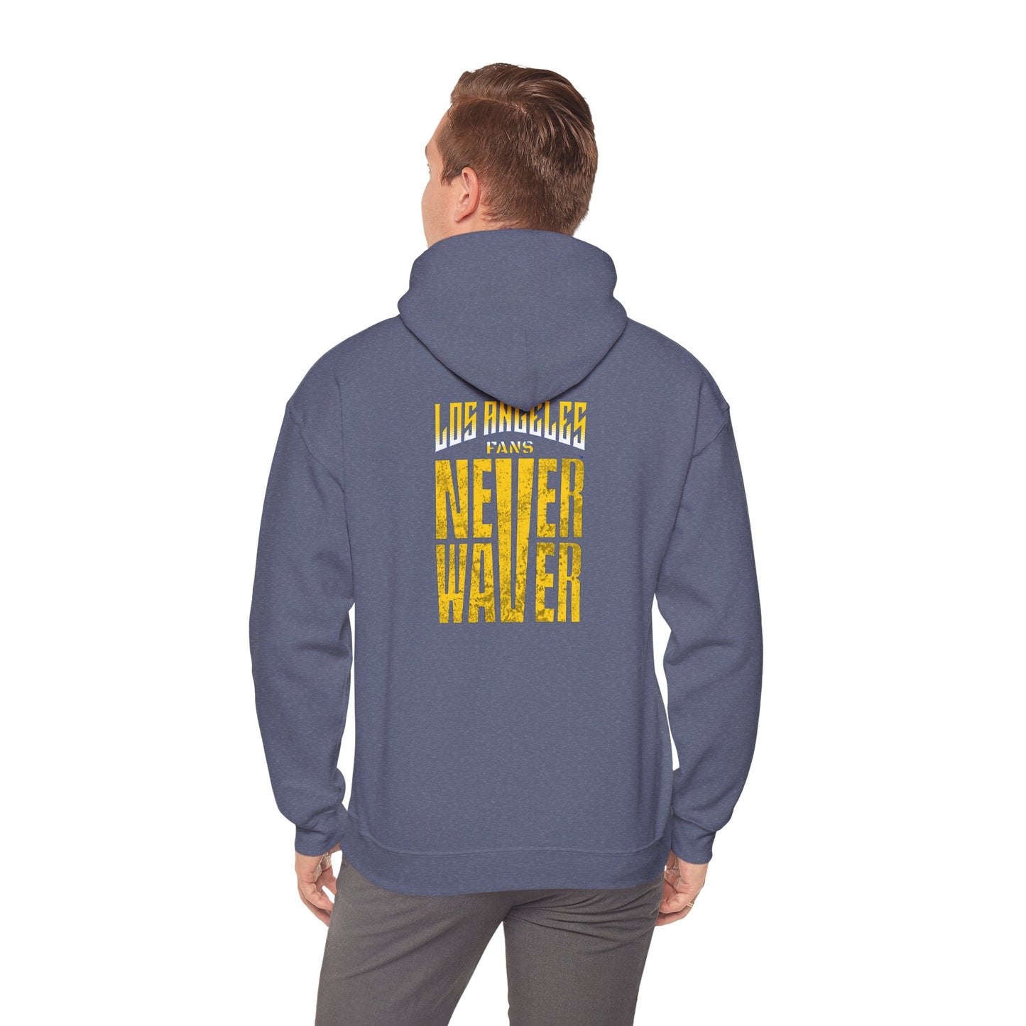 "Los Angeles Fans Never Waver" Unisex Heavy Blend™ Hooded Sweatshirt
