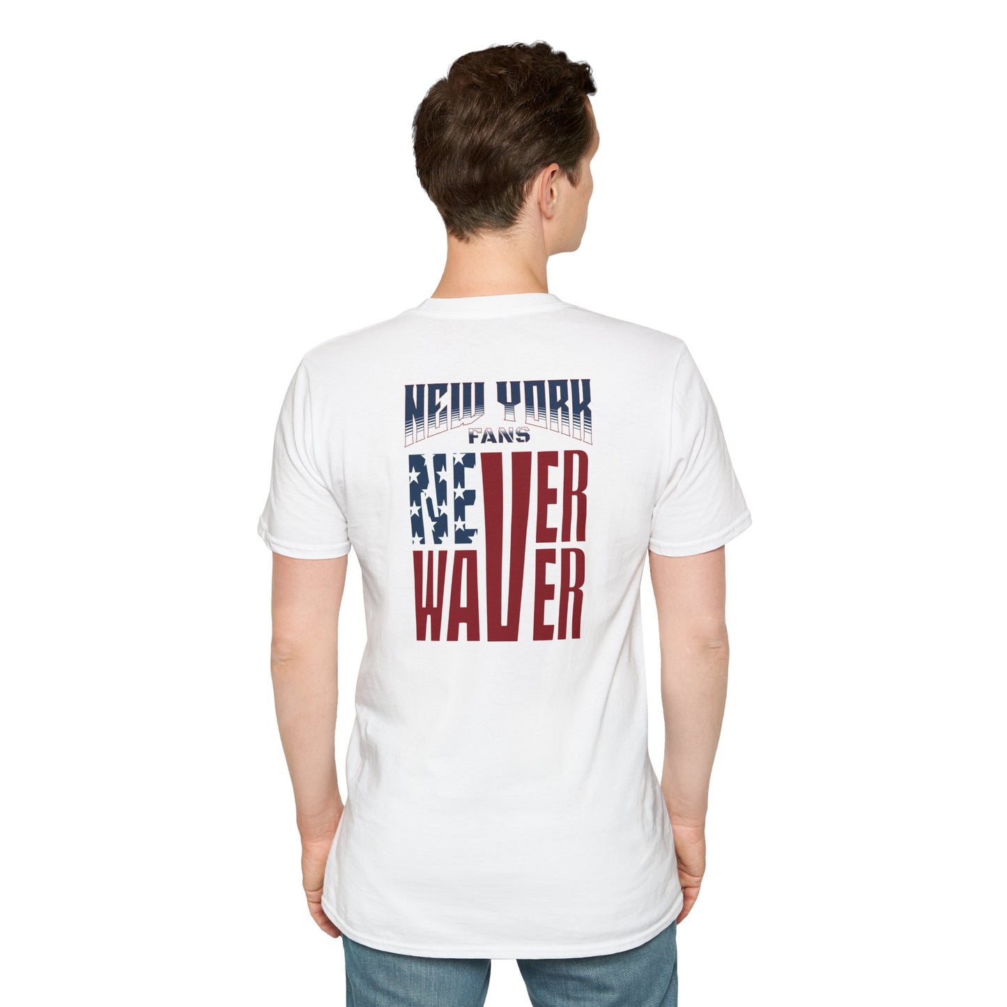 New York Fans Never Waver Unisex Softstyle T-Shirt