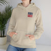 New England Fans Never Waver w Leopard football Unisex Heavy Blend™ Hooded Sweatshirt