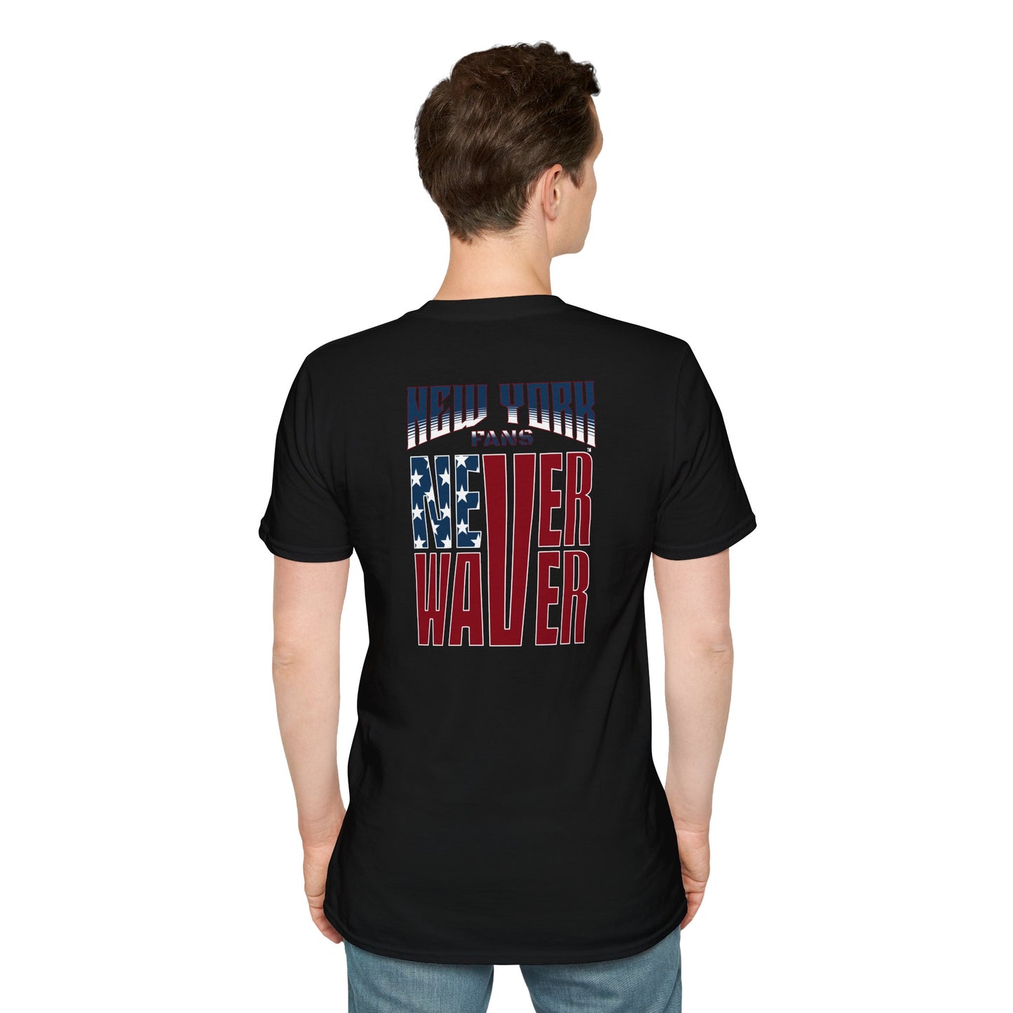 New York Fans Never Waver Unisex Softstyle T-Shirt