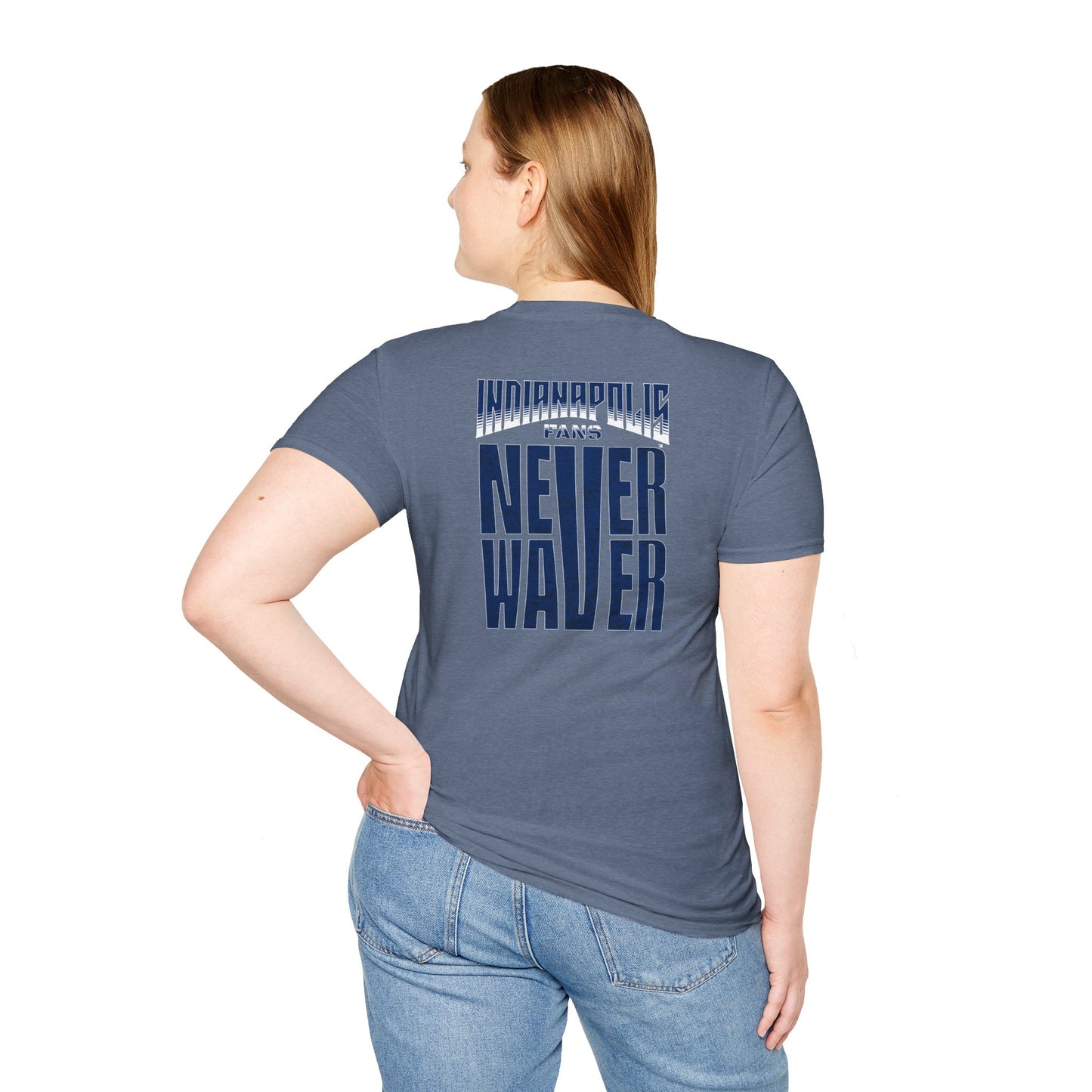 Indianapolis Fans Never Waver Unisex Softstyle T-Shirt