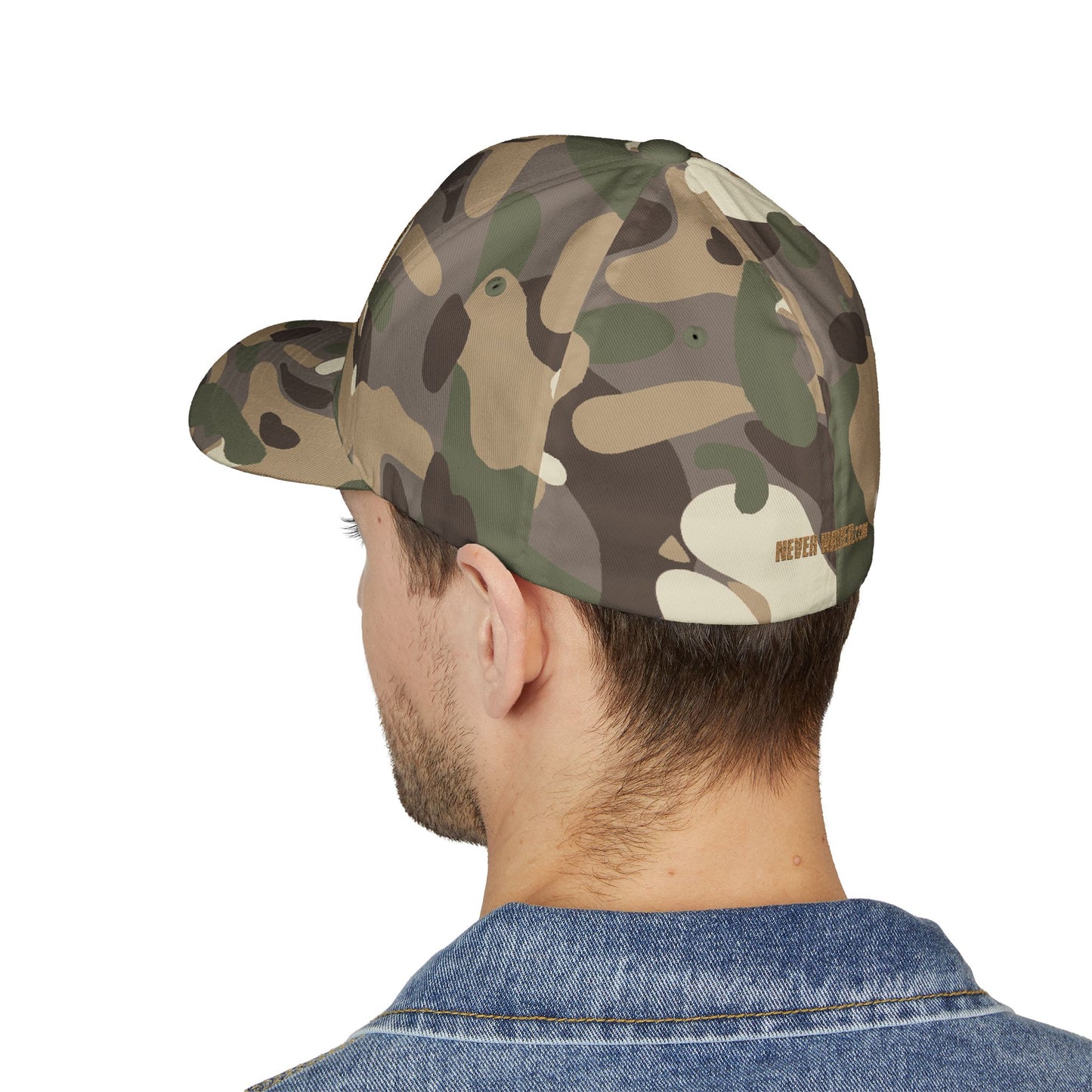 Never Waver Camo Embroidered Cap
